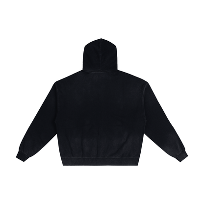 Hand-Frayed Sunfade Zip Hoodie frap