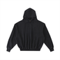 Frayed Enzyme Washed Fleece Hoodie