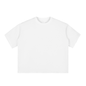 Boxy Half-Sleeve Raw-Edge T-Shirt