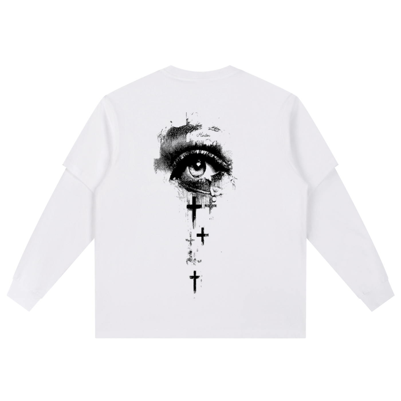 Layered Long Sleeve Oversized Tee