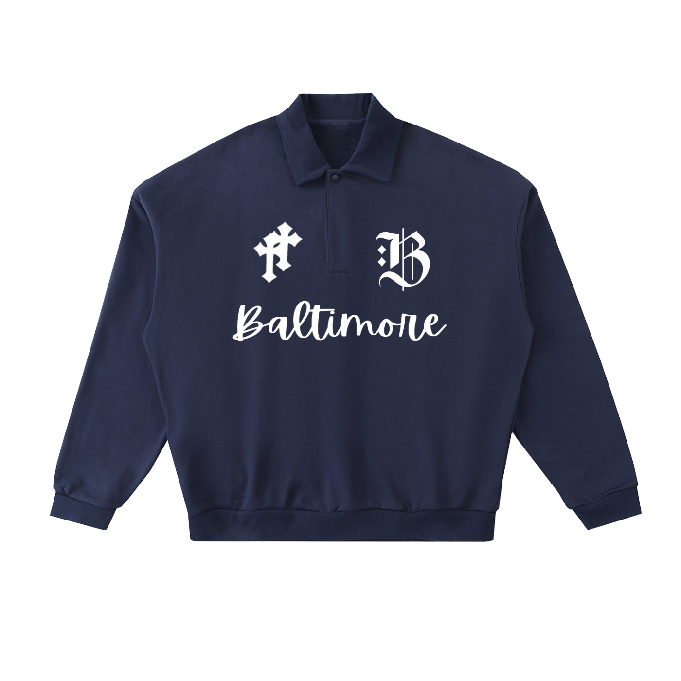 Heavyweight Fleece Polo Sweatshirt
