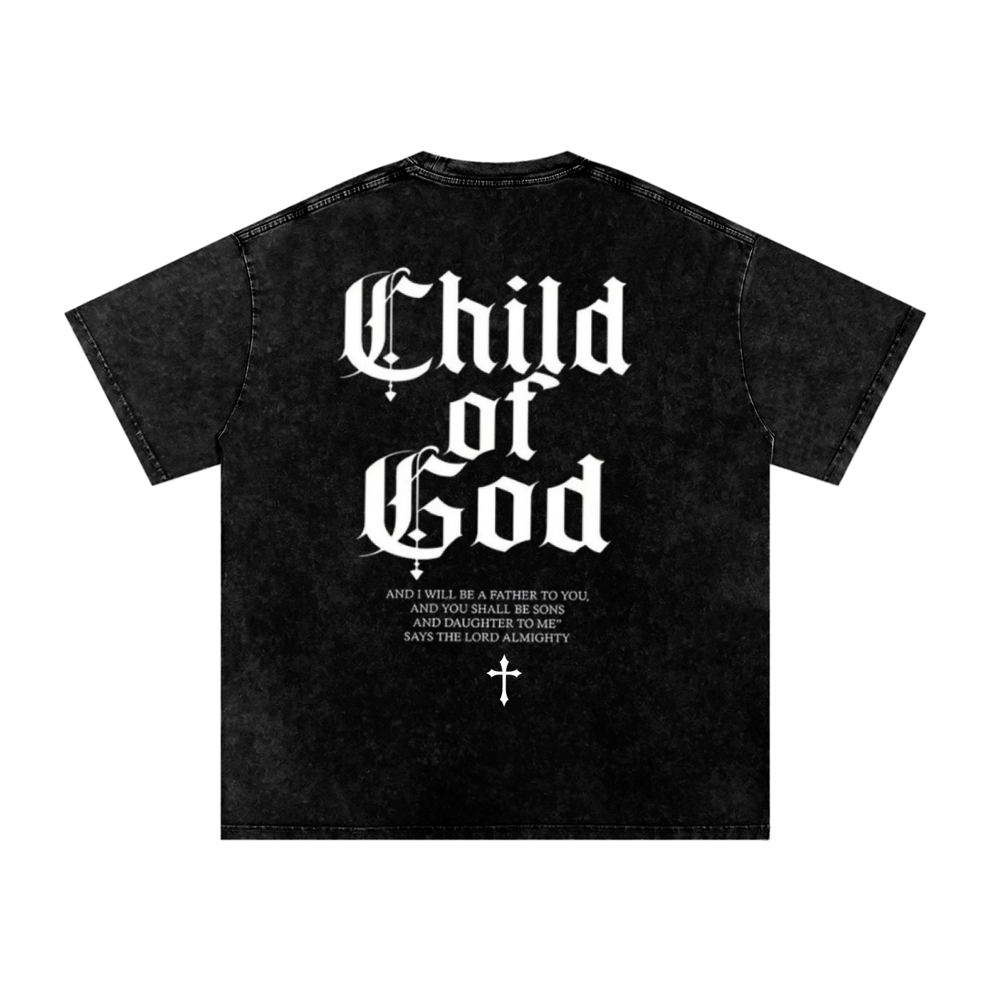 Snow Washed Oversized Cotton T-Shirt