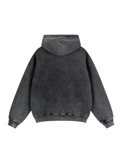 Zip-Through Boxy Fleece Hoodie