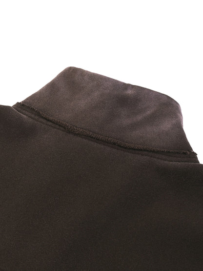 Sun Fade Raw Edge Quarter-Zip Sweatshirt